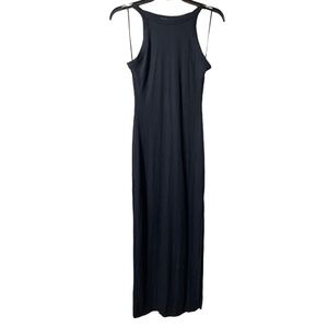 PINK Rose black rubbed maxi dress